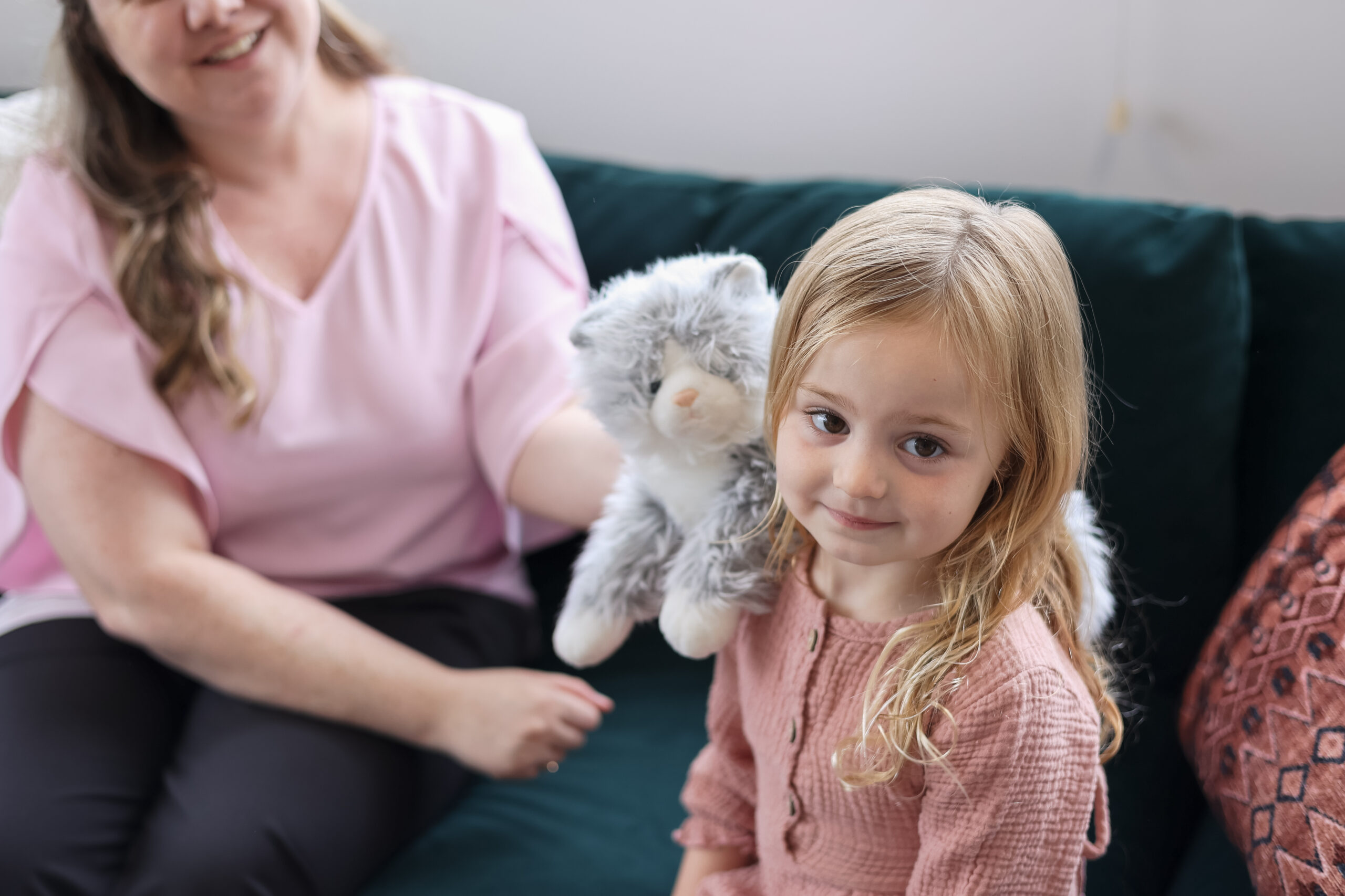 Child in play therapy session