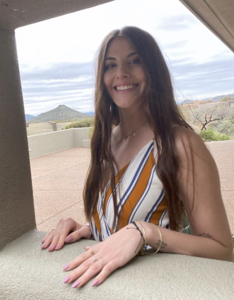 Woman in south west background